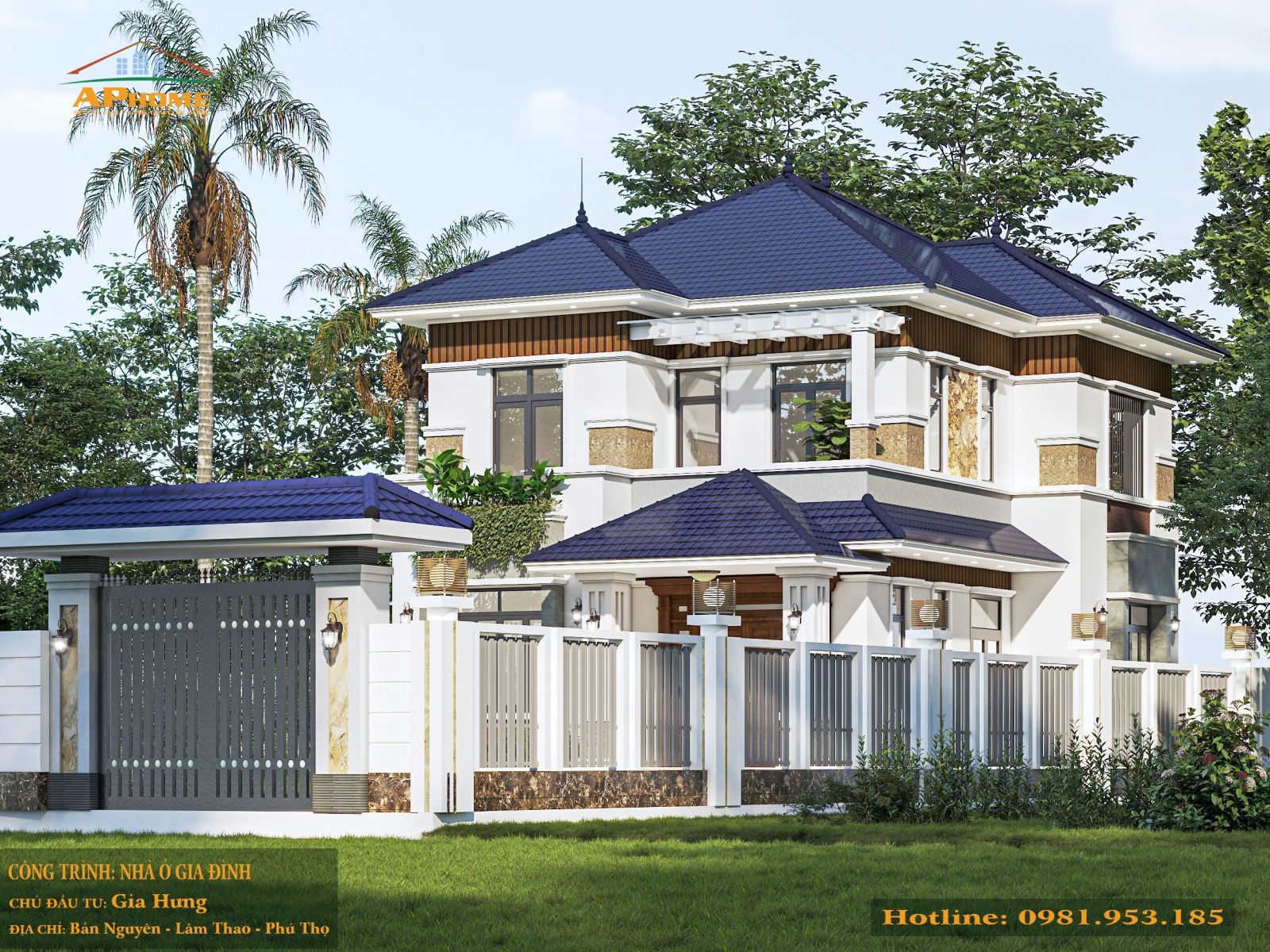 Phối cảnh 3D công trình tại Bản Nguyên