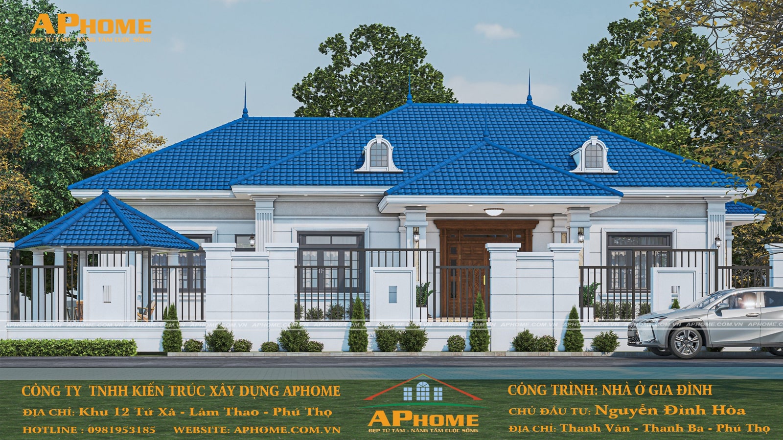 Phối cảnh 3D cho khách hàng tại Thanh Ba.